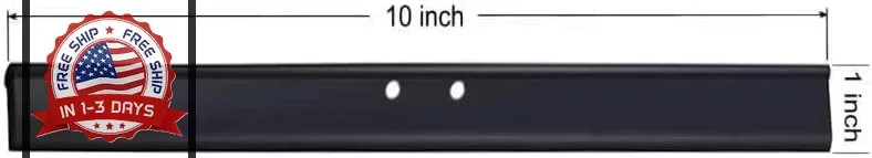 2 Pack 10 Inch Rubber Squeegee Replacement Blade Black for Shower Doors
