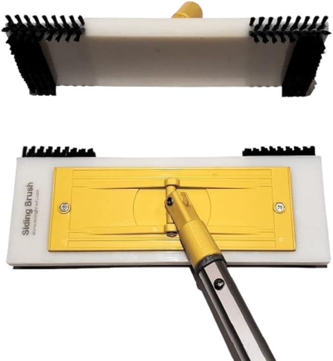Vinyl Siding Cleaner – Eco-Friendly Nylon Brush for Exterior House Cleaning