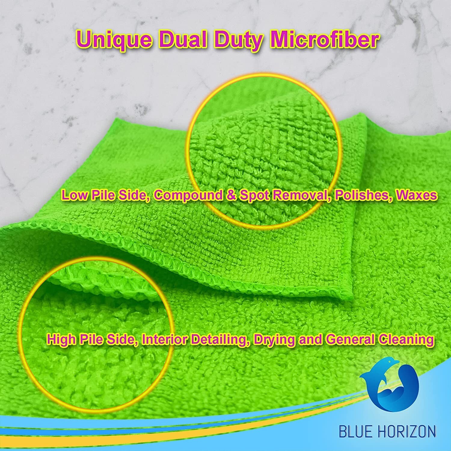 Microfiber Cleaning Cloth Set Of 24 Towel Rag Car Polishing Detailing No-Scratch