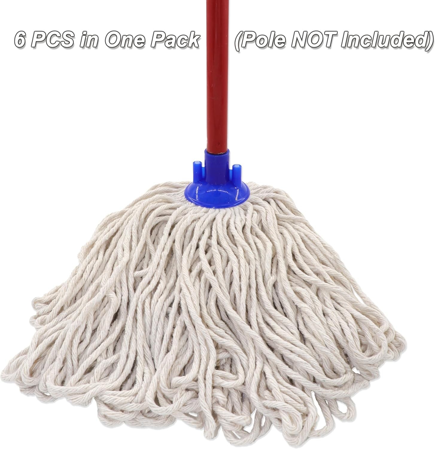 Cotton String Screw on Mop Replacement Head Compatible with All Standard US T…