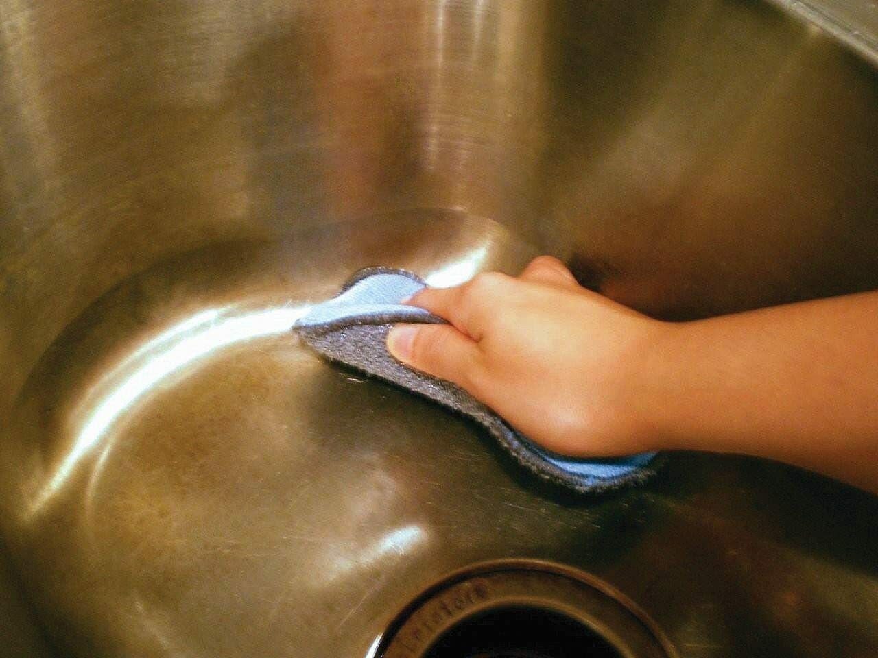Original Tuff-Scrub 2in1 Microfiber Cleaning Sponge Pads, Highest Quality 4 Pads