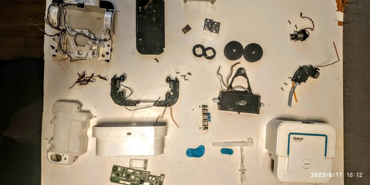 BONEYARD IROBOT BRAAVA JET 240 ROBOT MOP PARTS/REPAIR :YOU CHOOSE