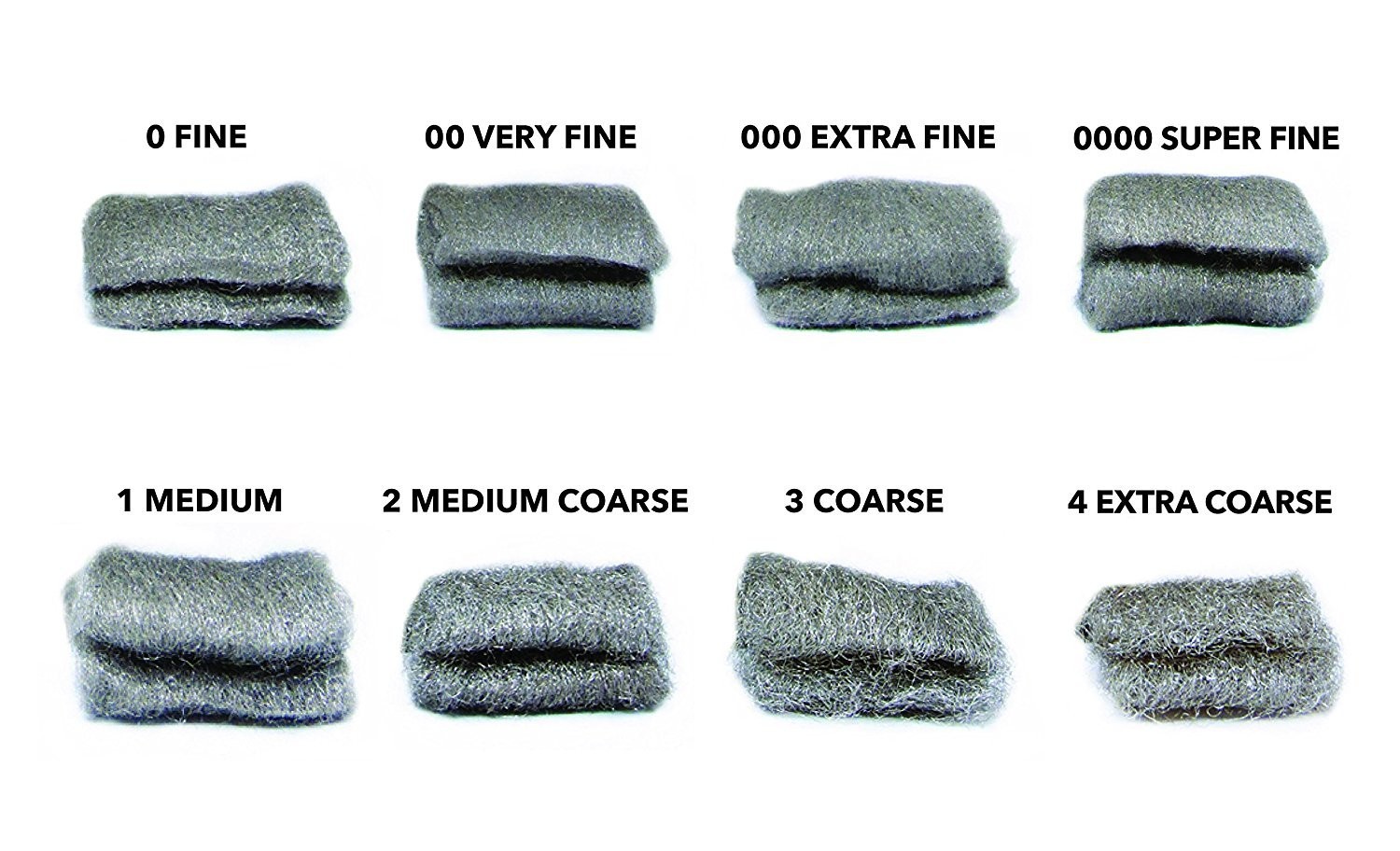8 Pack Steel Wool Pads For Polishing Metal Cleaning Home Improvement Projects