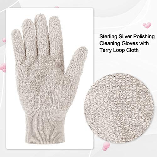 3 Pairs Silver Polishing Gloves – Anti-Tarnish Jewelry Cleaning & Dust Removal
