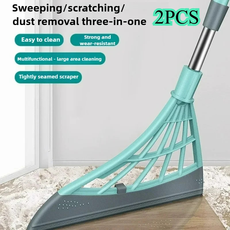 Silicone Magic Rubber Broom Mop Hand Dust Brooms Home Floor Cleaning Squeegee Wi