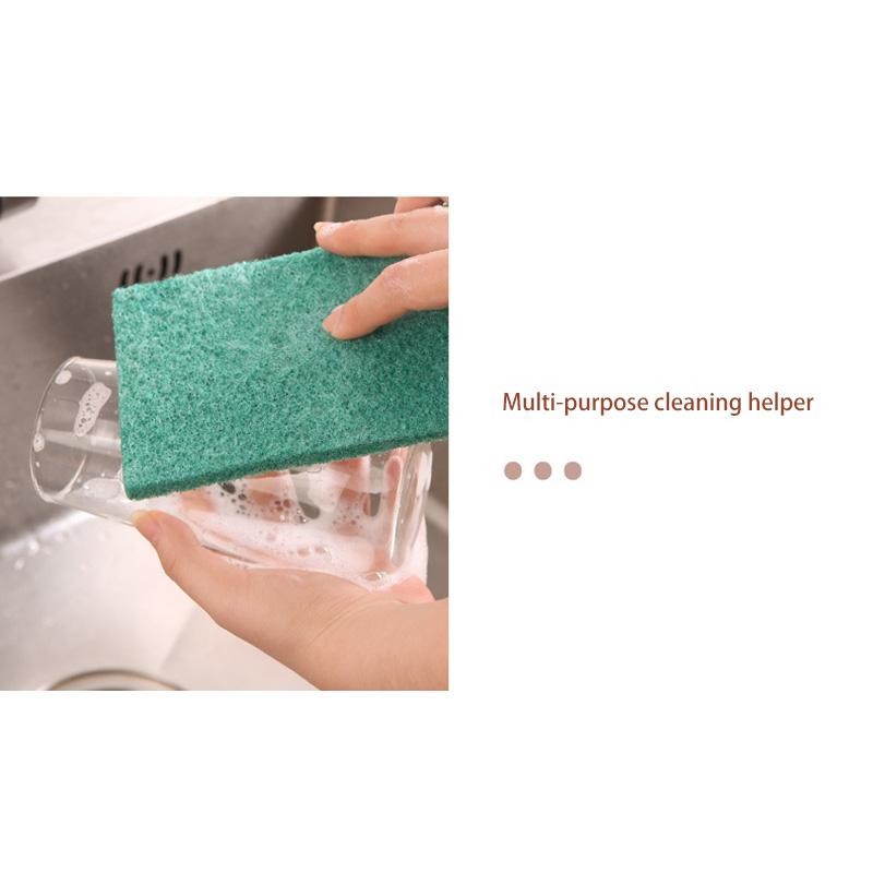 Kitchen Scrub Pads Oil Removal Scratch Free Reusable Dishwashing Cleaning Rag