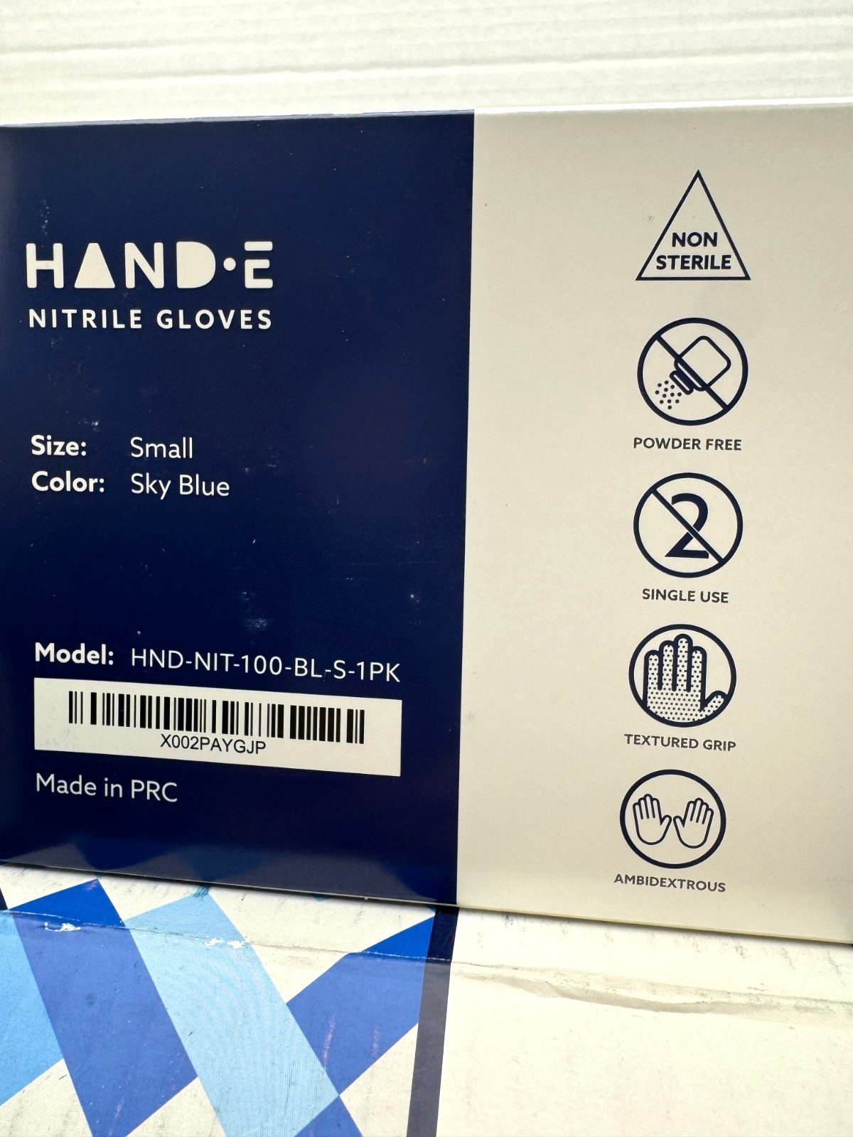 1000 Non Sterile Disposable Nitrile SM/blue/Powder Free gloves Non Medical READ