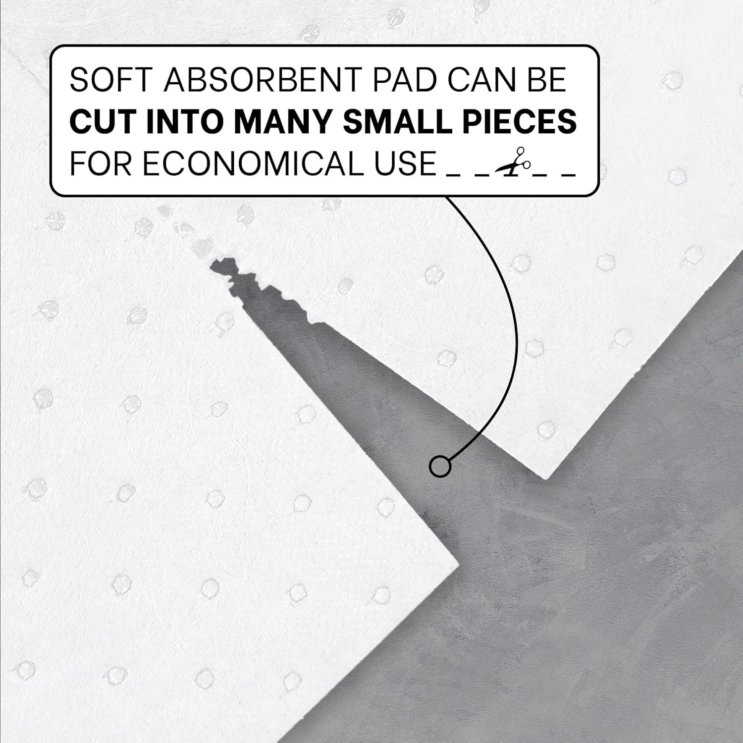 Heavyweight Oil Absorbent Pads – 15″x18″, 100 Count, White