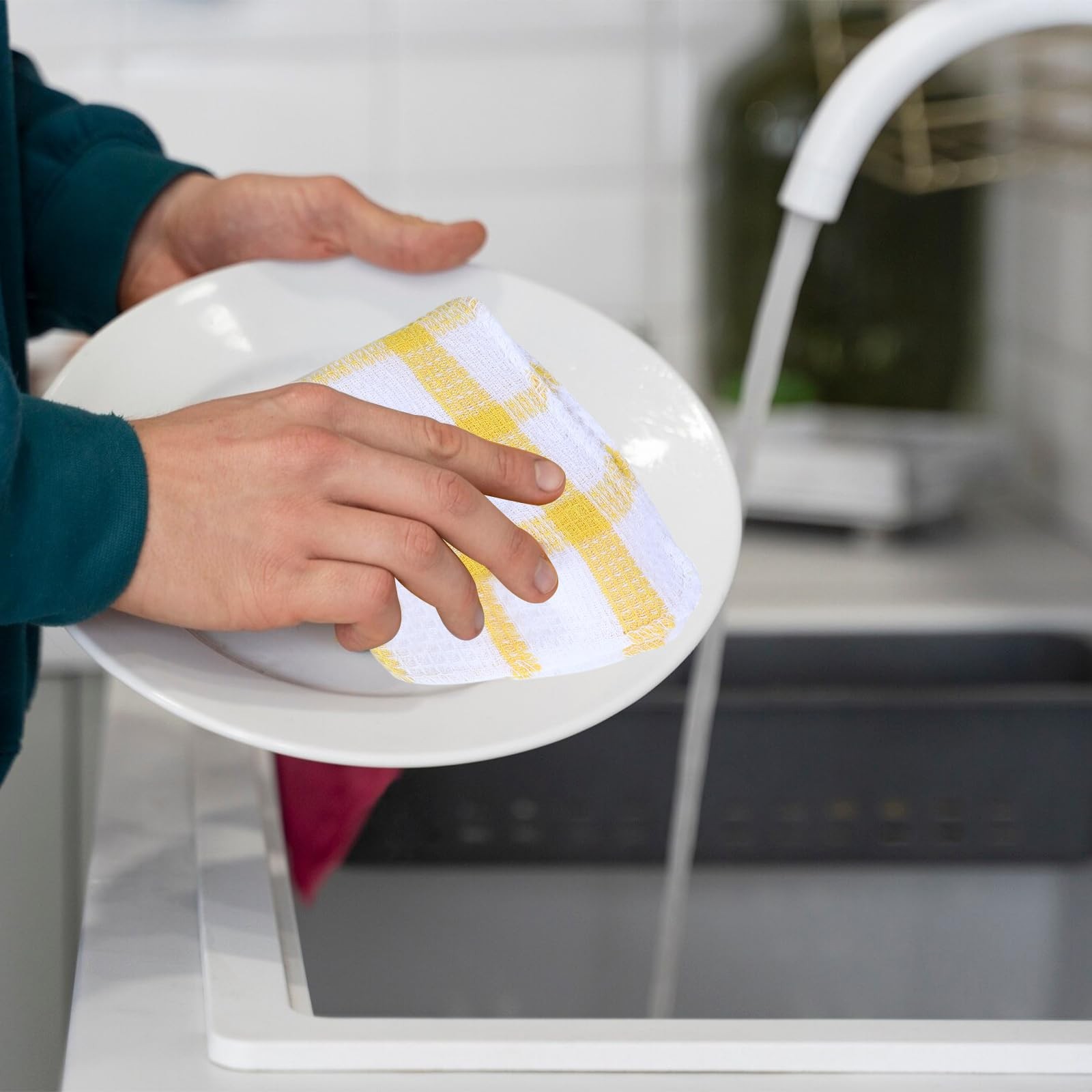 20 Pieces Kitchen Dish Cloths for Washing Cleaning Absorbent Dish Rags Drying…