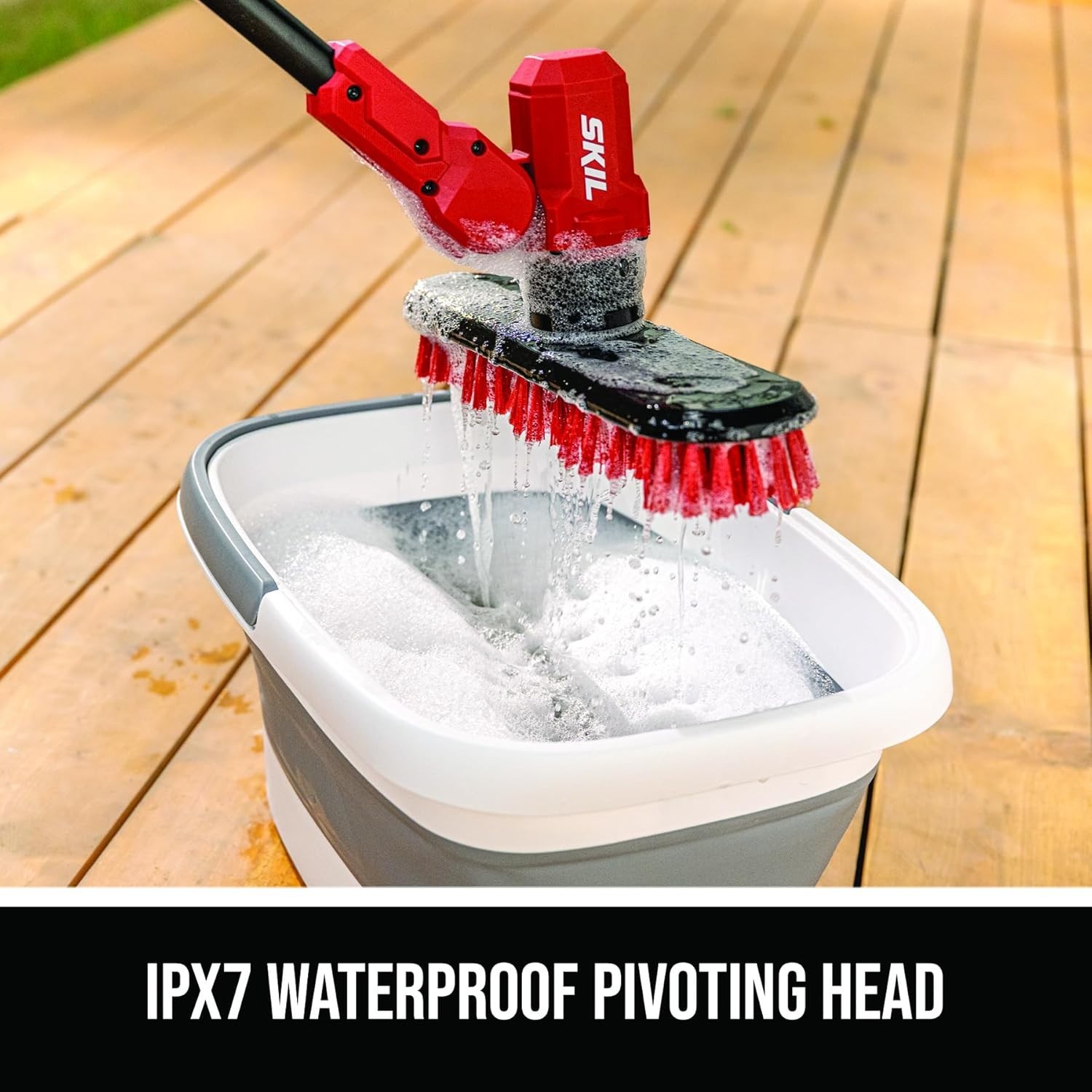 20V Cordless Power Scrubber with Interchangeable Brushes for Effective Cleaning