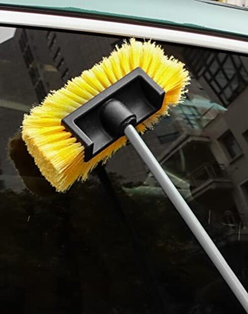 10in Car Wash Brush Head with Soft Bristle, for Cleaning Decks, Trucks, Car,