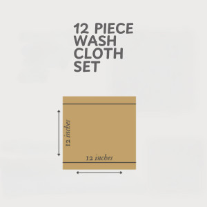 24 Pack Cotton Towel Set, Contains 6 Bath Towels 27×54 inch, 6 Hand Towels 16×24