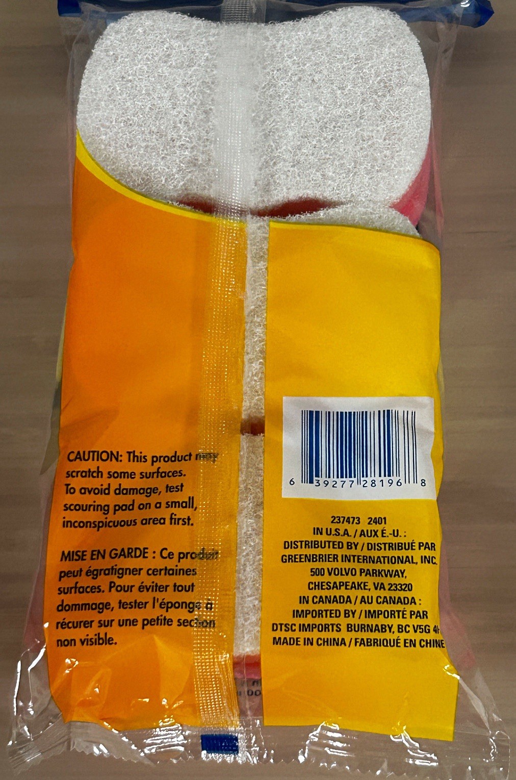 3 x Scrub Buddies Double Sided Nail Guard Sponges with Scrubbing & Wiping Power