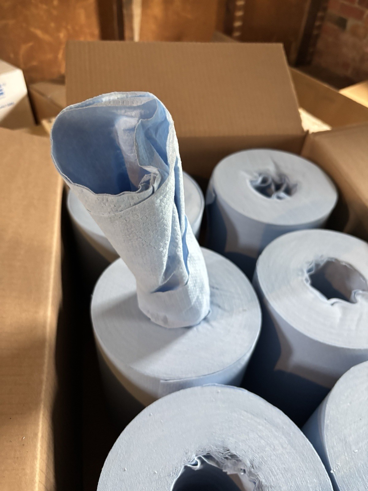 Industrial Towel Roll Disposable Economical All Purpose Wipers Blue Cloth Rags