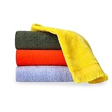 12 Pack – Hemmed Fringed Reversible Fingertip Terry Towel (Size 11″ W x 18″ L),