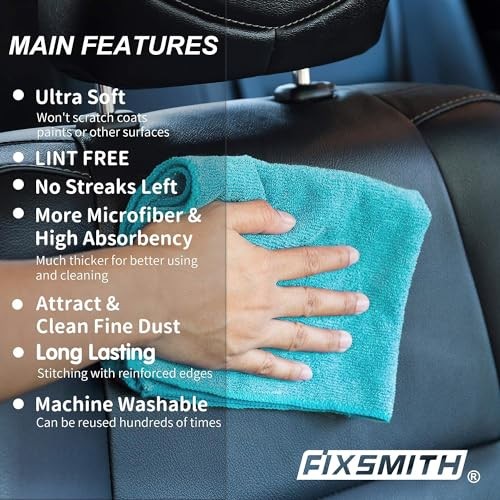 Set of 8 Microfiber Cloths – 12×16 In – 3 Colors – Assorted