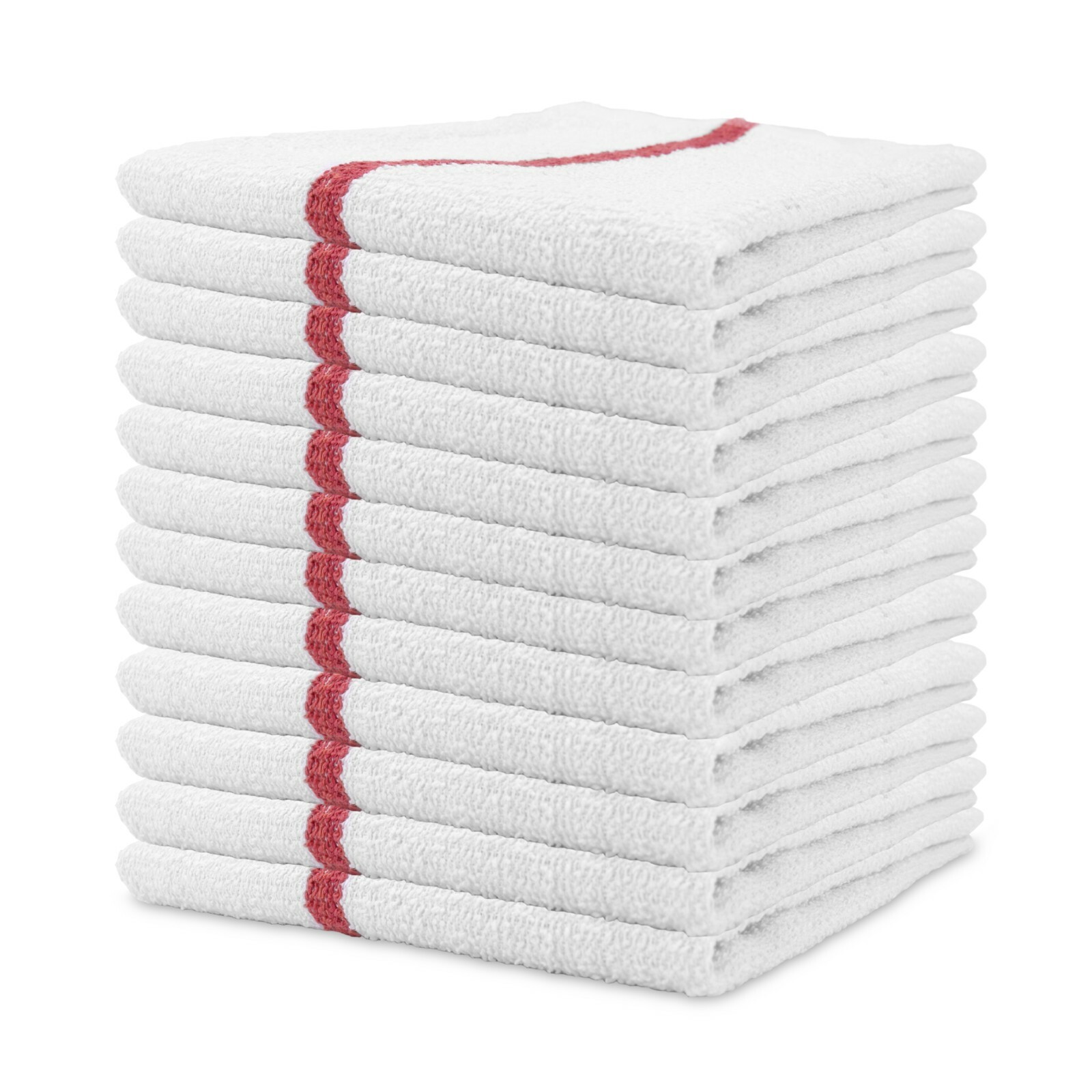 Qwick Wick Bar Mop Terry Towels – 16 x 19 Cotton Kitchen Towels – Packs of 12