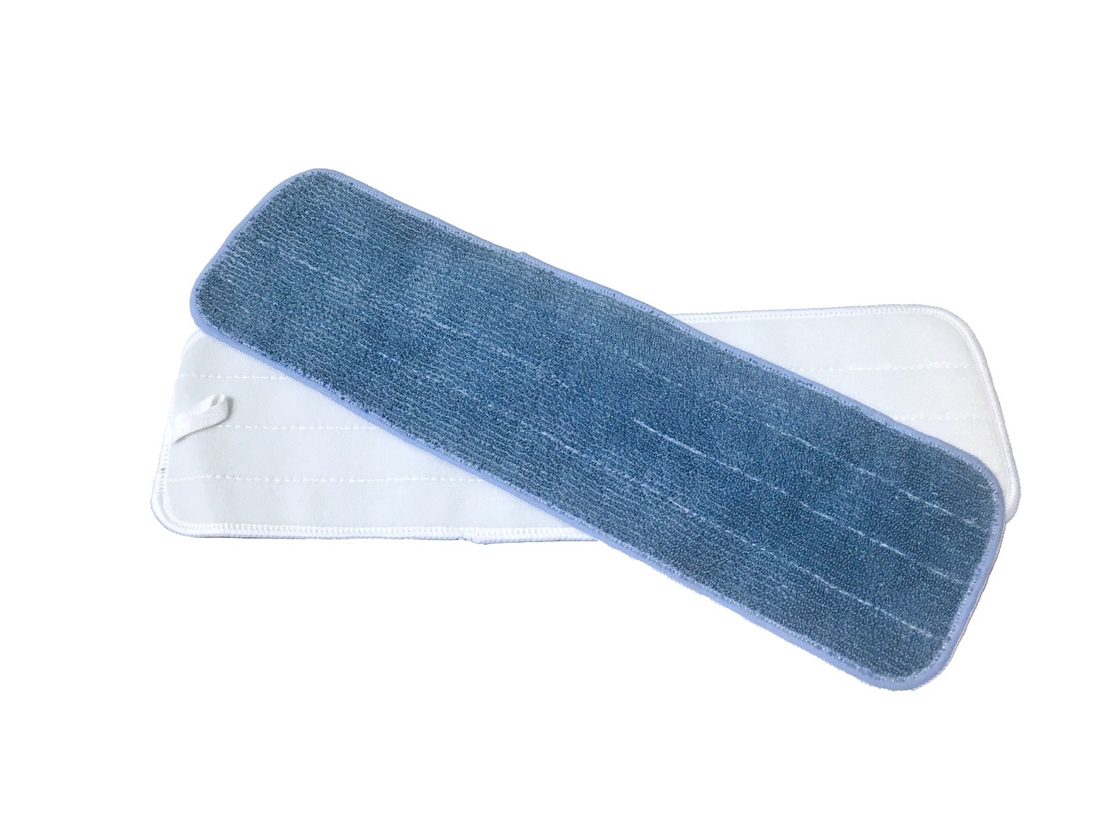 100 Case 18″ Looped Microfiber Mop Pads Wet/Dry Refill 300GSM, Economy (Blue)