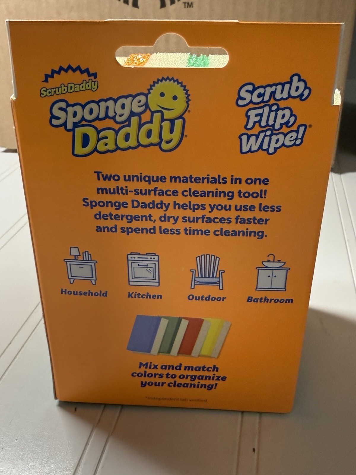 Scrub Daddy Sponge Daddy Dual Sided Lot of 2 Packs = 8 Sponges New in Package