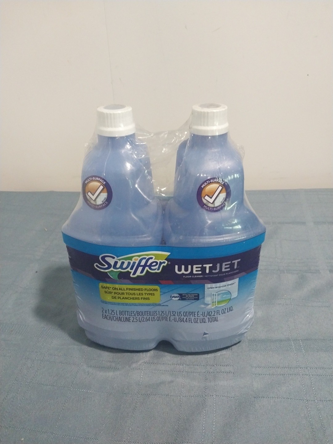 Swiffer Wet Jet Mop Refill Solution 42.2oz 2 Pack Fresh Scent. Brand New Sealed.