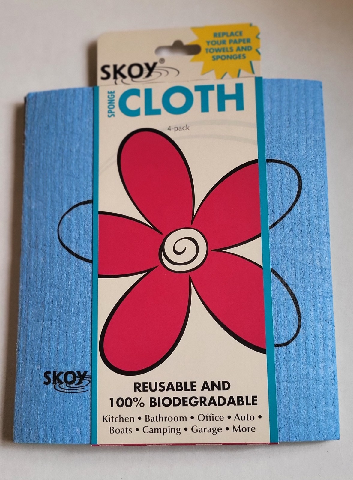 Lot of 5 Packs Skoy Reusable Sponge Cloths 4 in a pack Swedish Cloth 20 Clothes