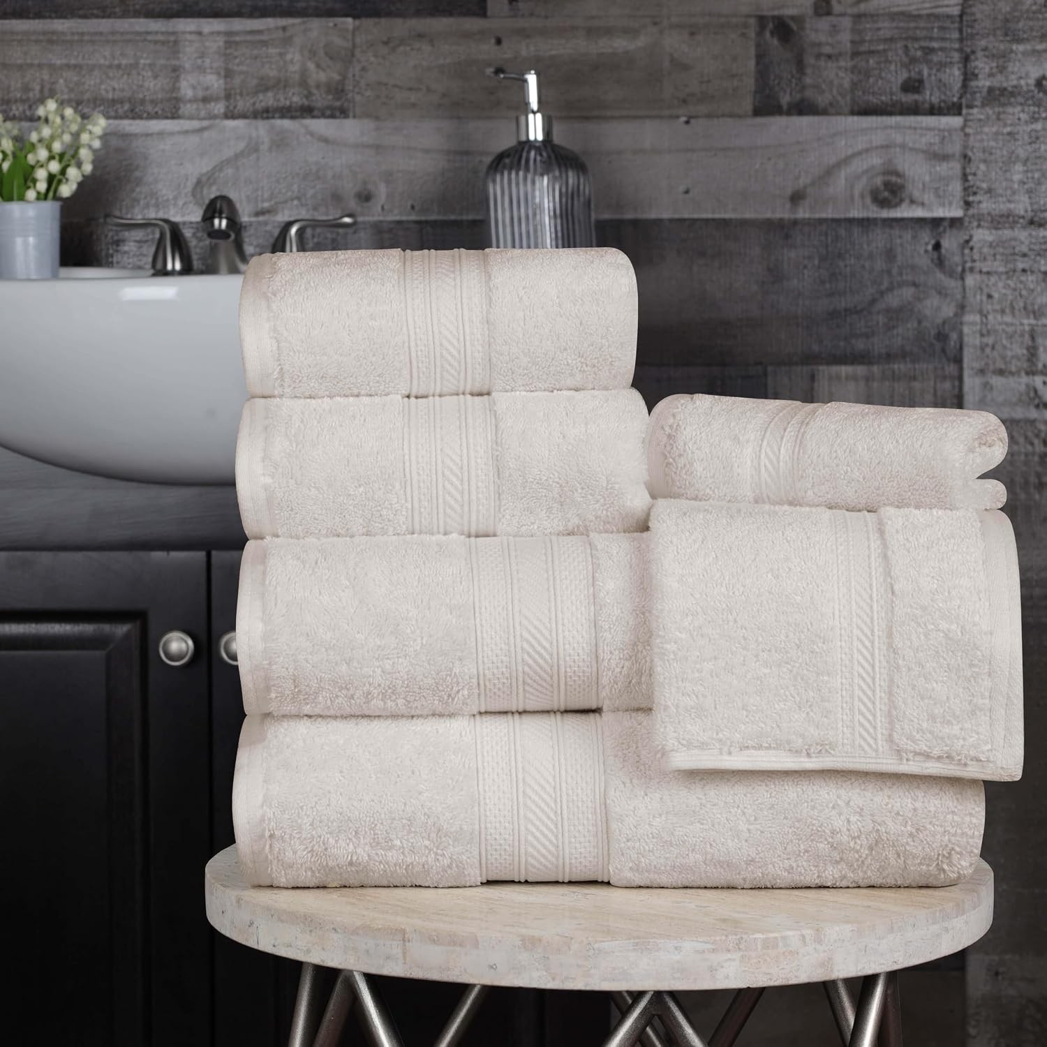 Superior 700 GSM Long Staple 100% Combed Cotton, Durable, Plush and Absorbent