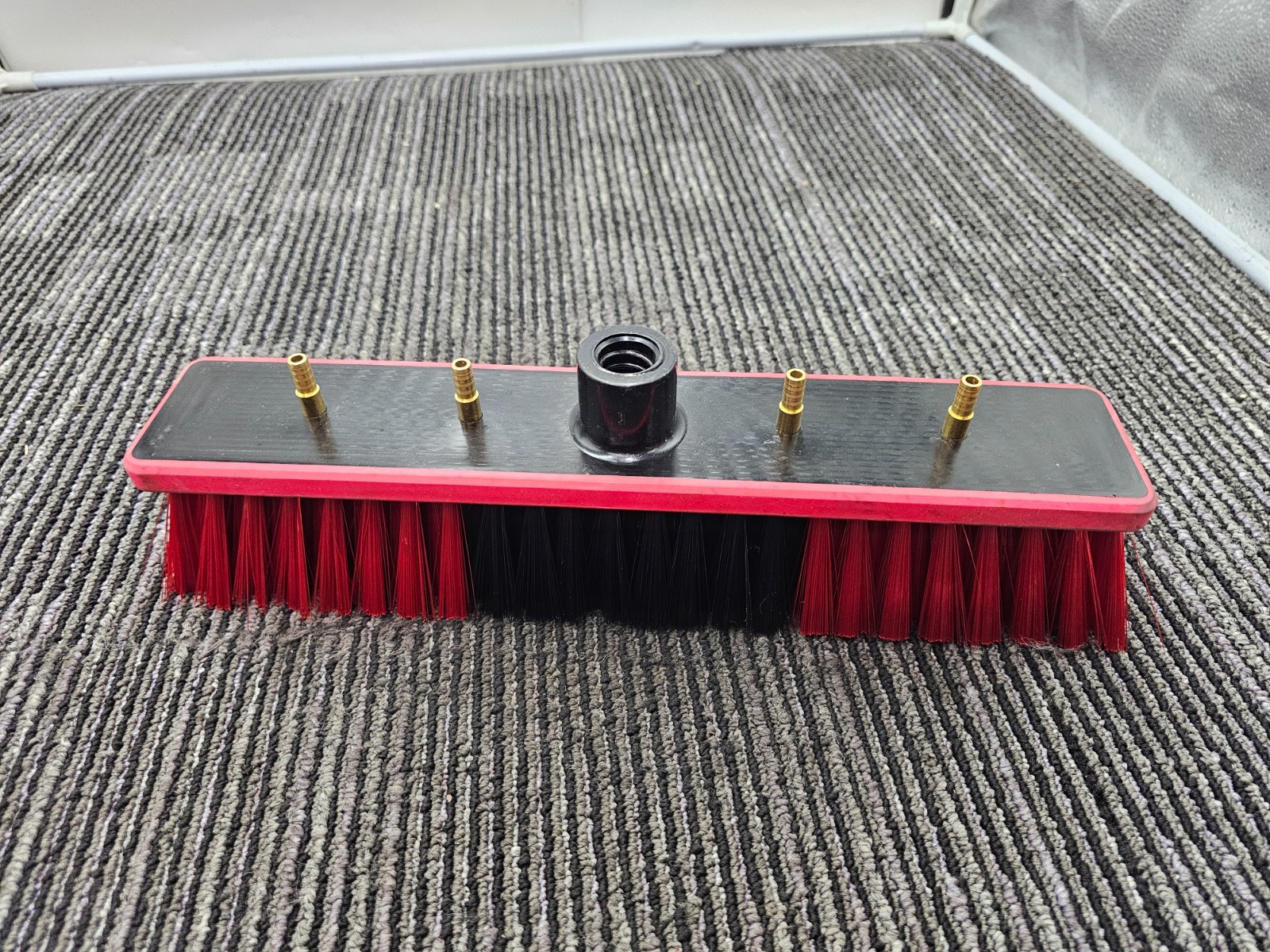 Window Cleaning Brush Head for Solar Panel Washing Water Flow Through NO POLE
