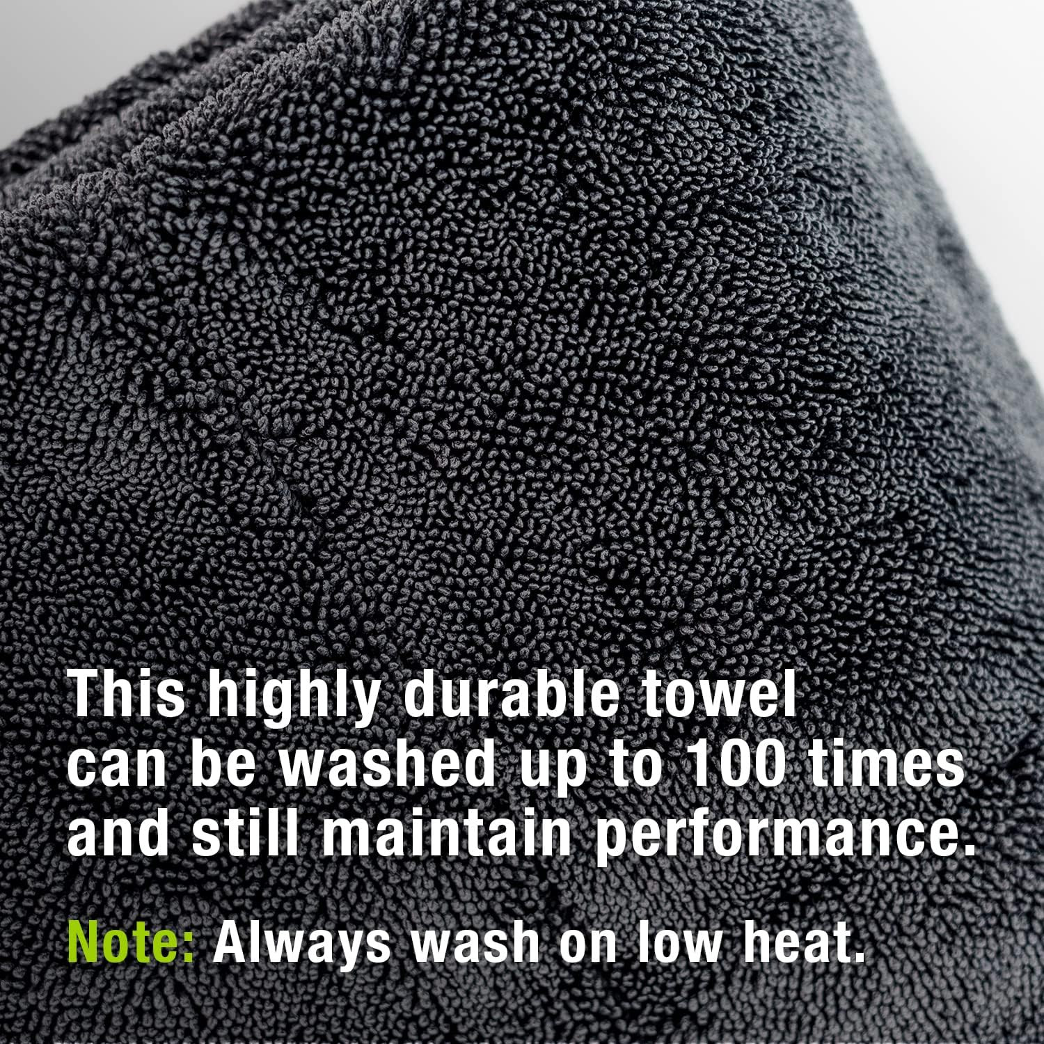 Mega Car Drying Towel – Holds up to 9 Lbs, No Streaks, Scratches, or Water Spots