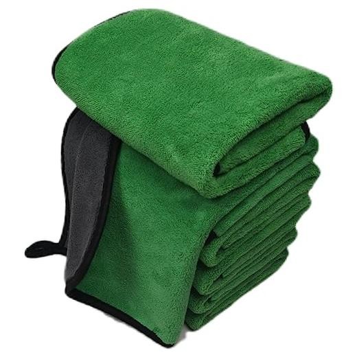 Ultrasoft, Large, Thick and Quick Drying Car 6pack,16 X 16inches Grey- Green