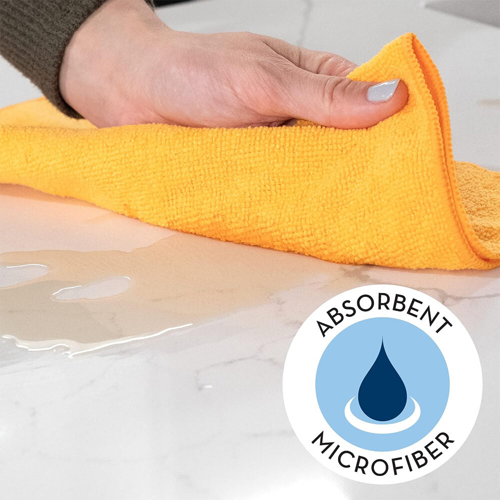Microfiber Cleaning Cloth Set of 50 Towel Rag Car Polishing Detailing No-Scratch