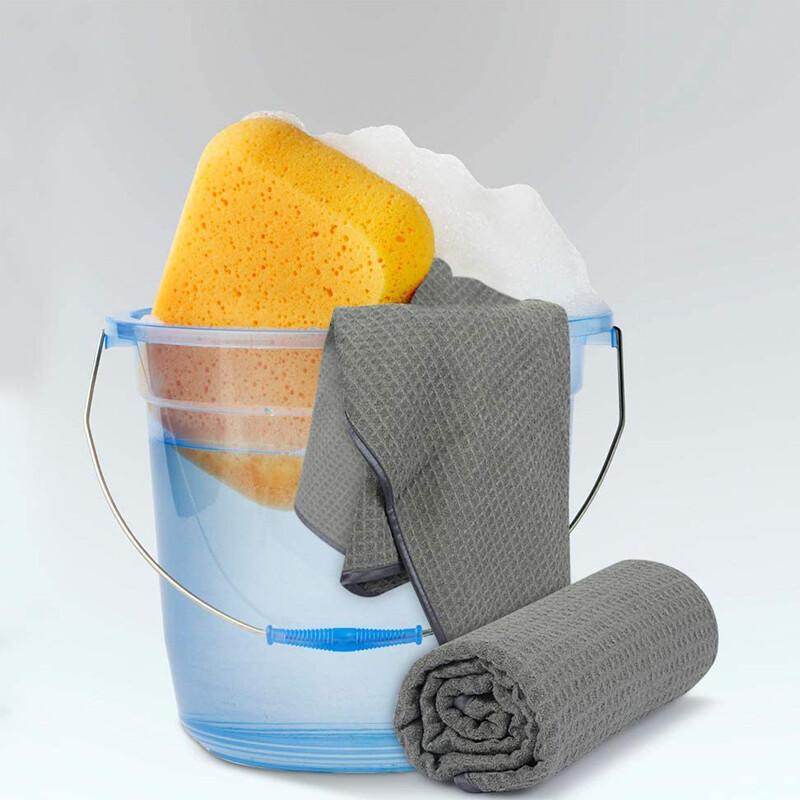 Microfiber Car Drying Towel Car Detail Cleaning Cloth Waffle Woven Large 16″x24″