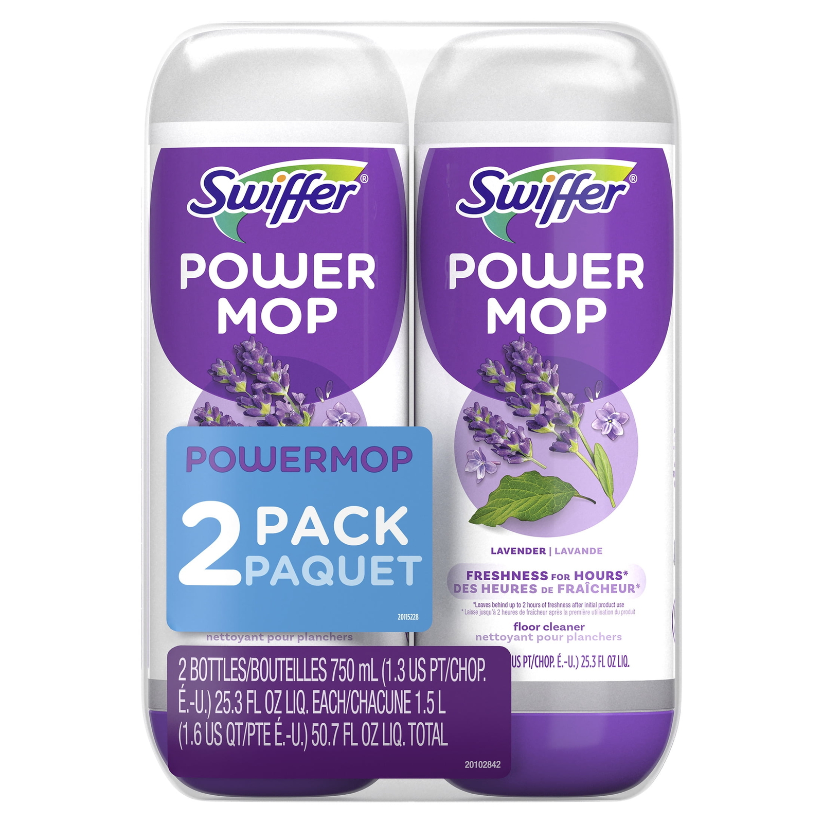 Swiffer Power Mop Refill Solution, Tile, Vinyl, Laminate, Wood, Floor Cleaner