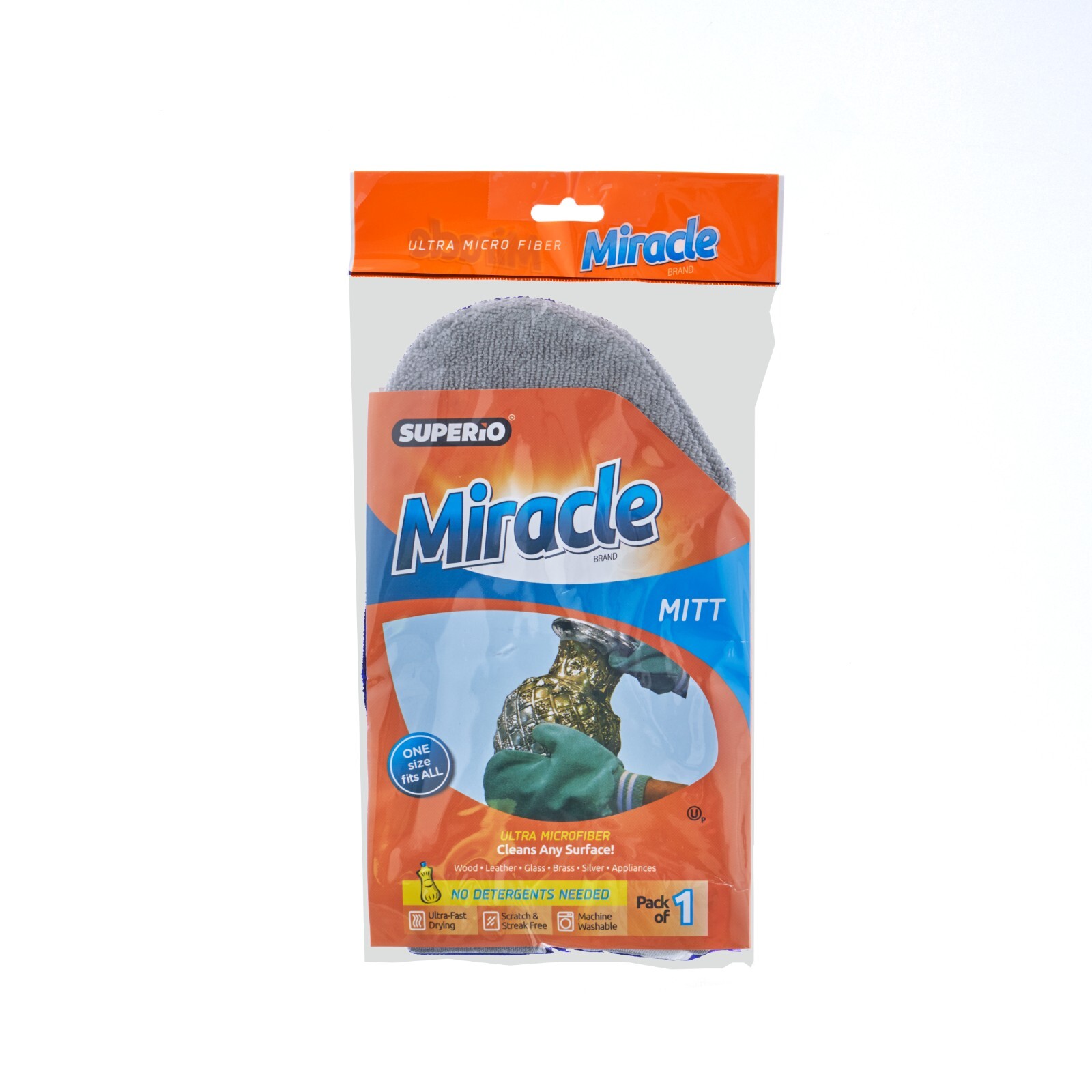 Superio Silver Polish Glove Miracle Mitt – Ultra Microfiber, Cleans Any Surface,