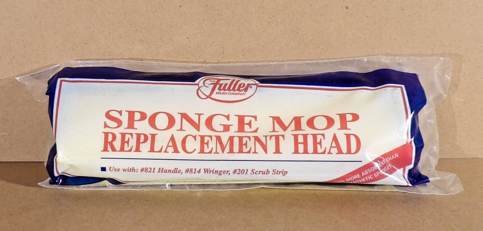 Fuller Brush Company Sponge Mop 9″ Replacement Head For #821 Handle Vintage NEW