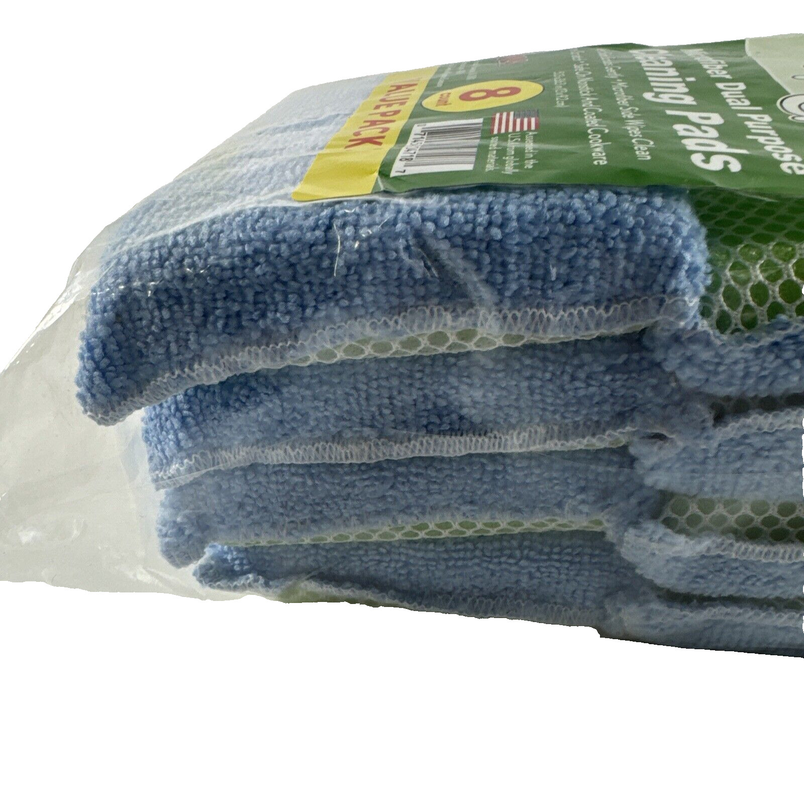 NEW LOLA Microfiber Cloth w Nylon Net & Microfiber Side Cleaning Pads – 8PK