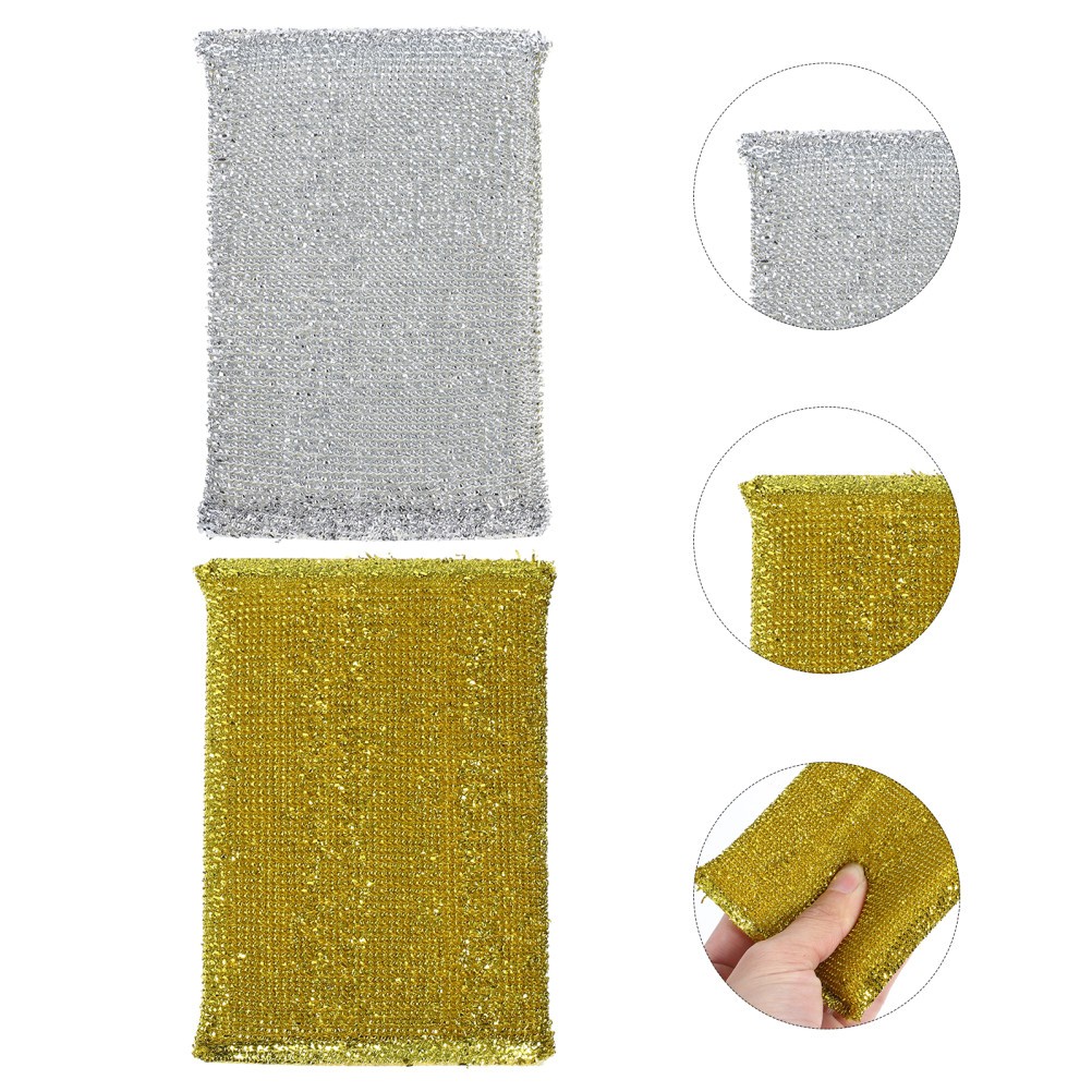 Cleaning Sponges Sponge Golden Kitchen Surface Cleaning 24Pcs 5×3.3×0.6In