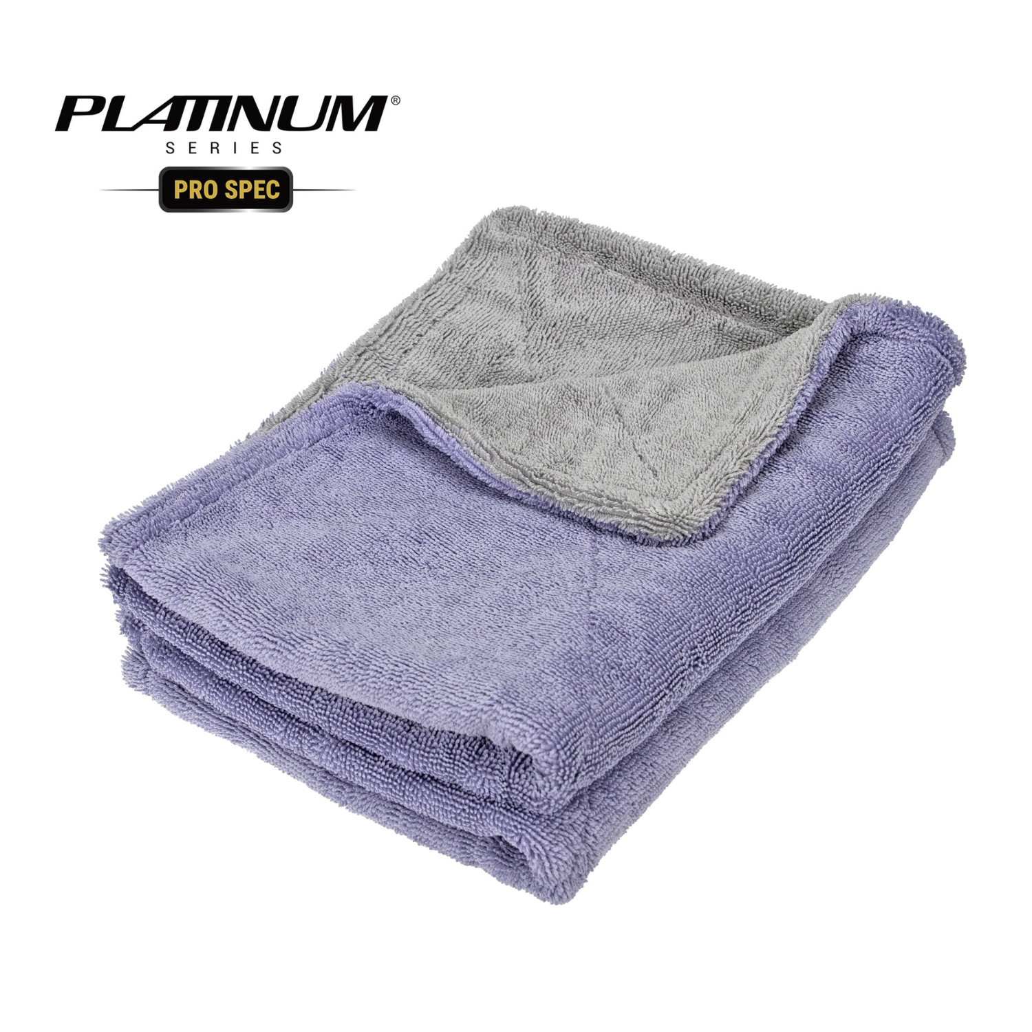 Platinum Series Pro Spec Car Cleaner Drying Towel, 1000GSM, 18 x 24-inch, 2 Pack