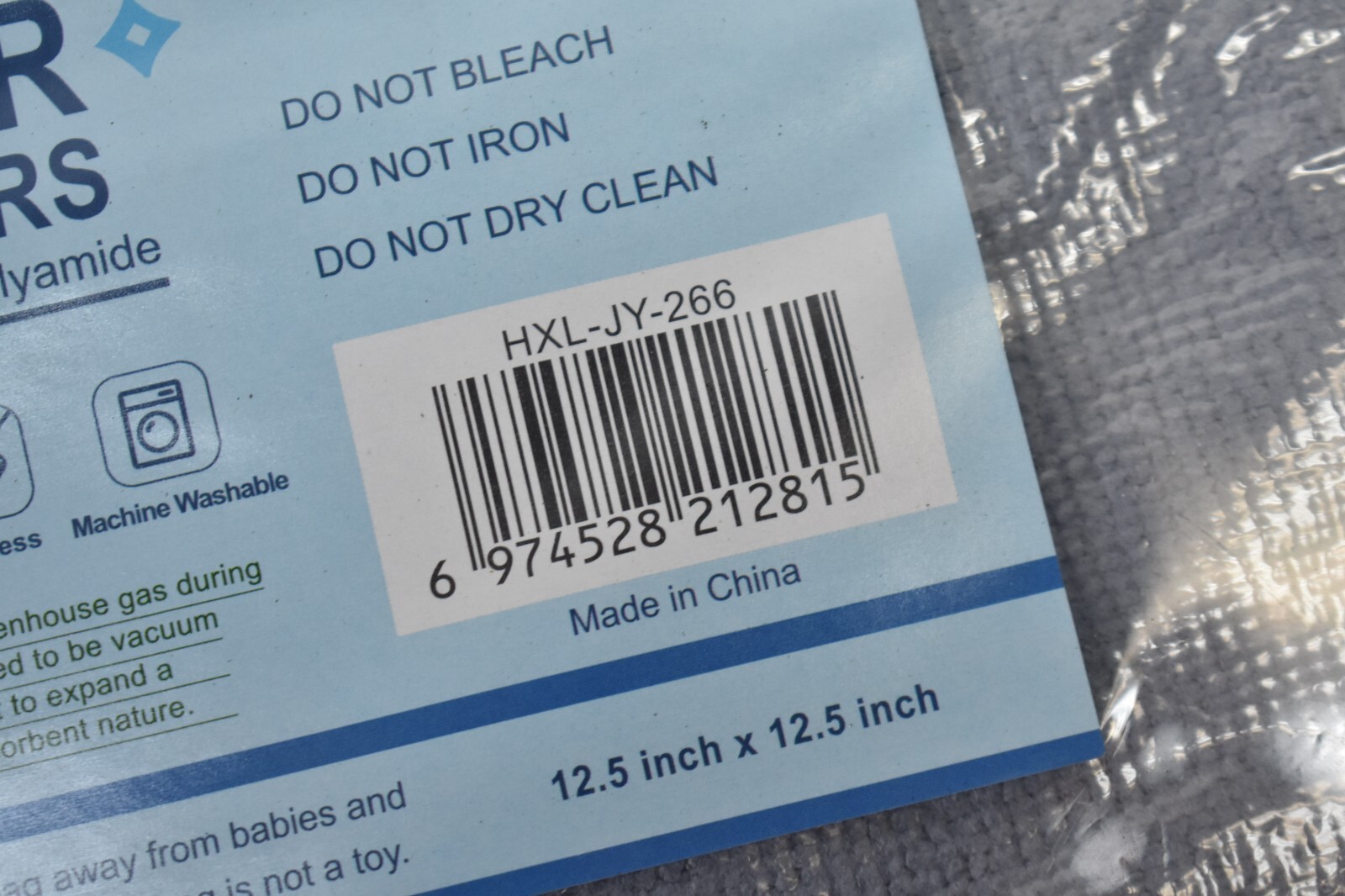 Lot of 48 Homexcel Gray Microfiber Cleaning Cloth Towels 12/Pack 12.5″ x 12.5″