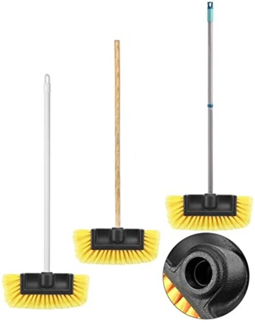 10in Car Wash Brush Head with Soft Bristle, for Cleaning Decks, Trucks, Car,