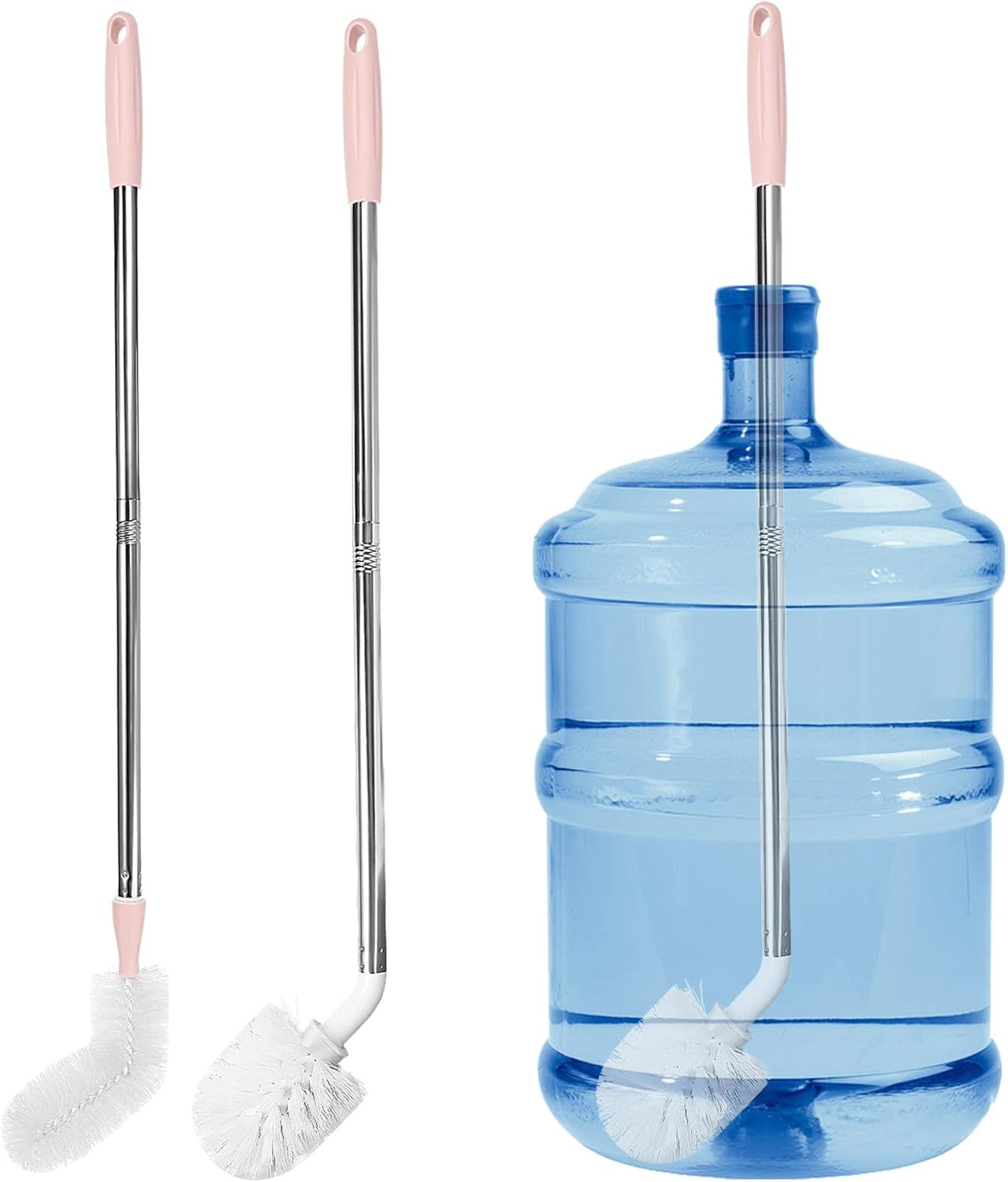 5 Gallon Water Jug Cleaning Brush, Carboy Brush & Bottle Cleaner for Glass | Fle