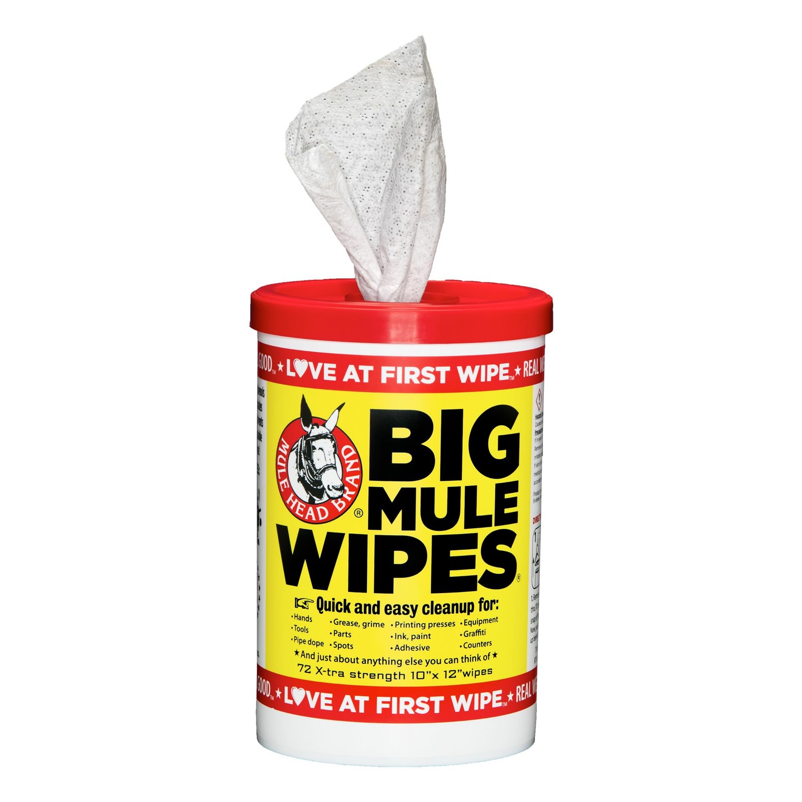 Mule Head Brand XL Heavy-Duty Cleaning Wipes – (10″ x 12″) – All-Purpose Gara…