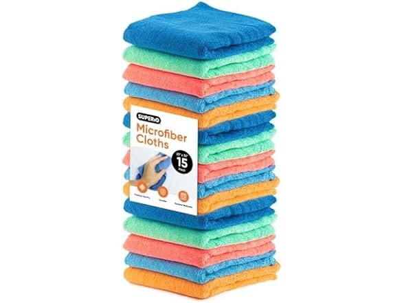 Superio Microfiber Squeegee XL Mopping Towels Multicolor 20×30 inches