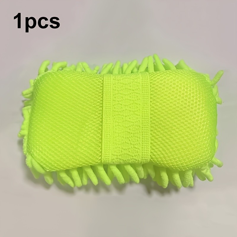 Chenille Car Wash Sponge – Easy-Grip for Vehicle Cleaning & Detailing