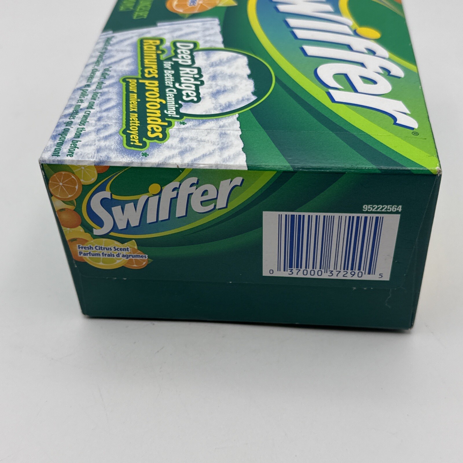 Swifter Sweeper Fresh Citrus Scent Disposable Dry Sweeping Cloths Deep Ridge New