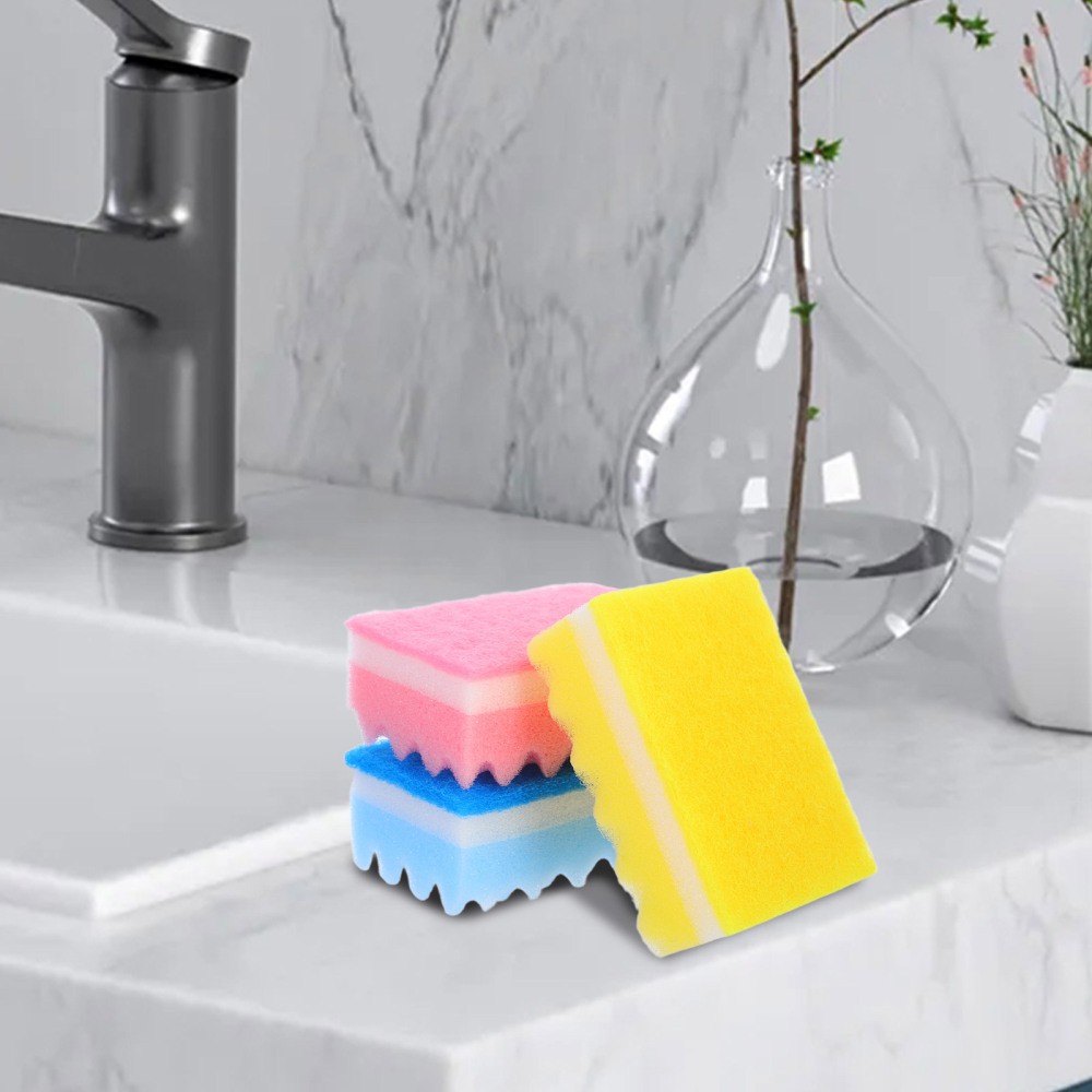 10 Pcs Sponge Product Dish Washing Sponges Scrubber Cleaning for Household