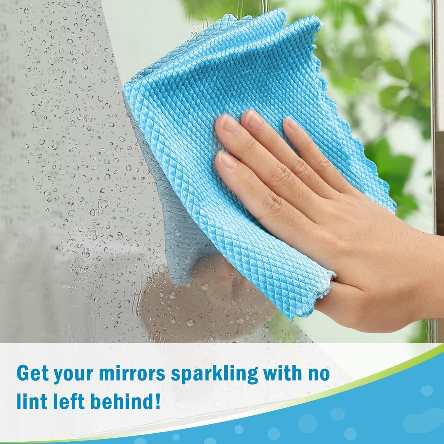 10x Fish Scale Streak Free Magic Glass Window Microfiber Cleaning Cloth Cleaner