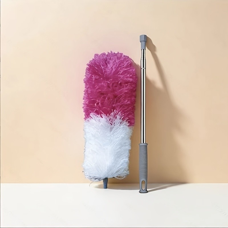 1pc Telescopic Microfiber Dusting Duster, Scratch-Resistant with Bendable…