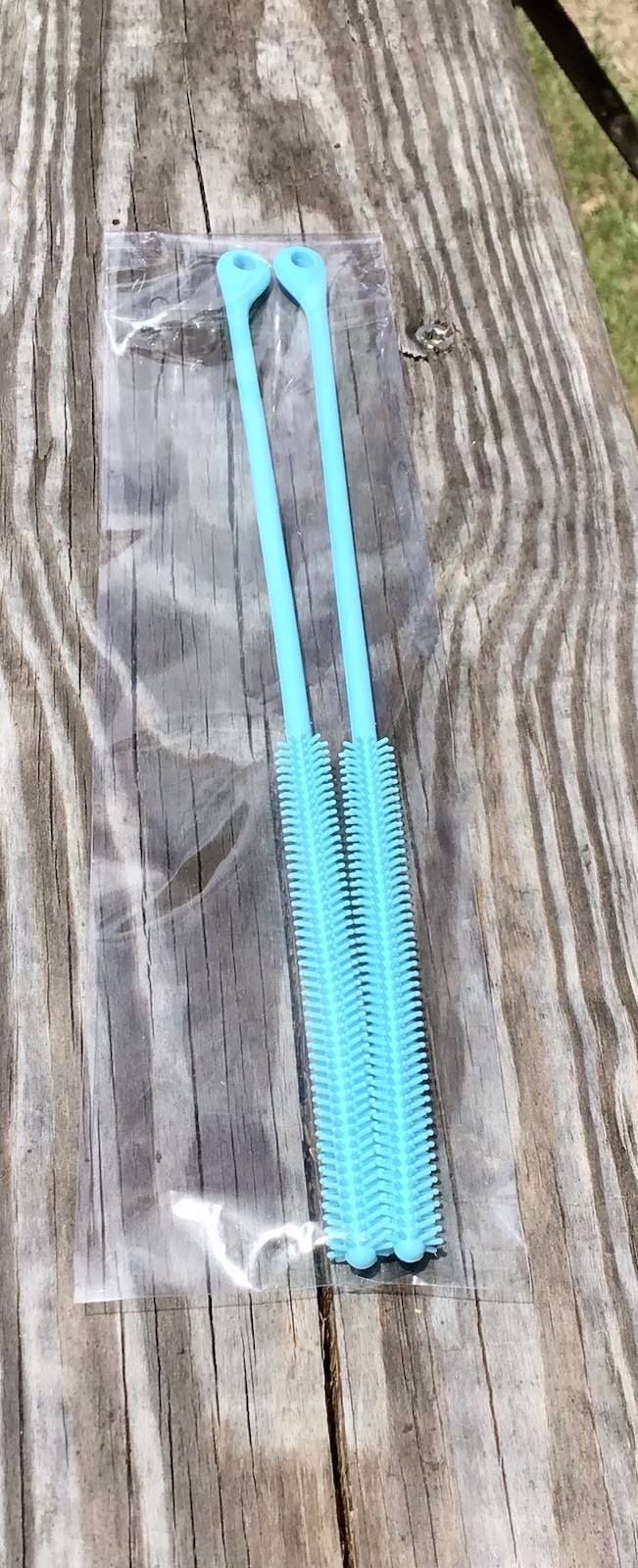 2 PC Silicone Straw Cleaner Brush Size XL