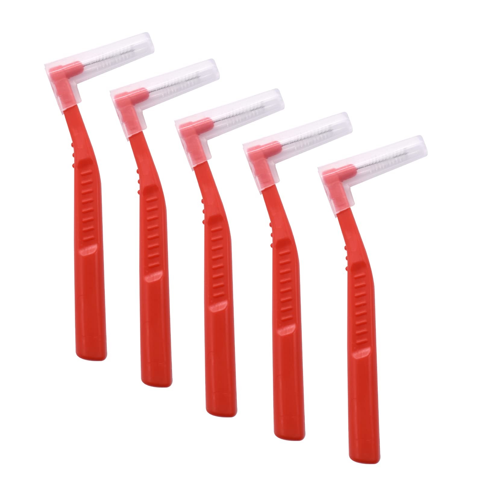 Angzhili 25 Pcs Interdental Angle Brushes, 5 Count (Pack of 5), Multi-colored