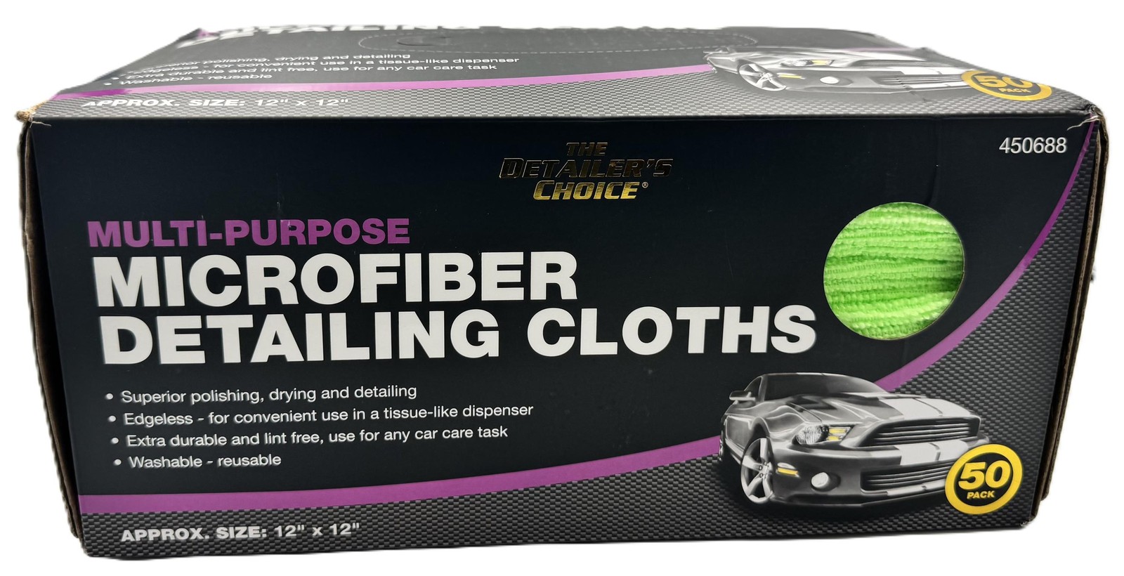 Detailer’s Choice Microfiber Detailing Cloths 50 Count Scratch Free Towels